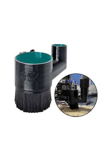 Homyl Cnc Gravür Makinesi Toz Ayakkabısı Router Mili 52-mm