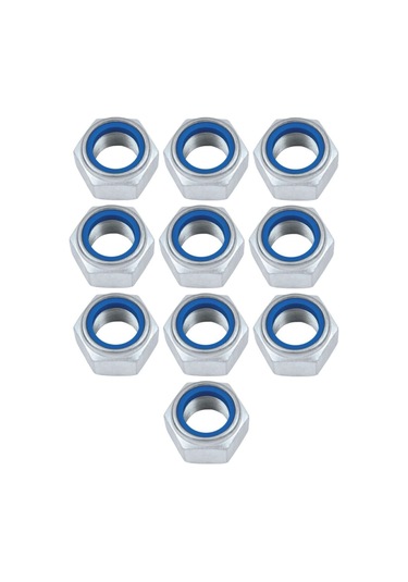 M10 Fiberli Çelik Somun 10 Adet M10