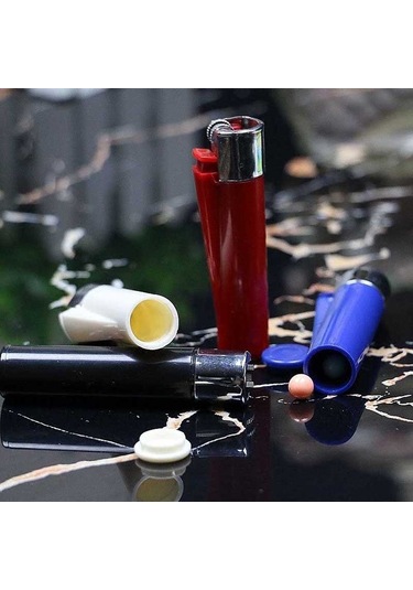 Sones Mini Çakmak Stili Saklama Hap Kutusu Taşınabilir İlaç Kutusu Hap Saklama Tankı Kılıfı, Rastgele Renk Teslimatı