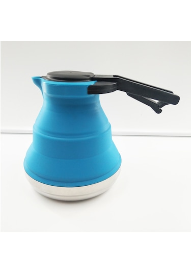 Taşınabilir Katlanabilir Kamp Su Isıtıcısı, 1.5l/ 52oz Katlanabilir Silikon Kahve Potu Açık Hava Kampı, Yürüyüş, Seyahat İçin Diğer