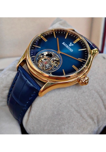 Raymond Star Otomatik Erkek Kol Saati Gold