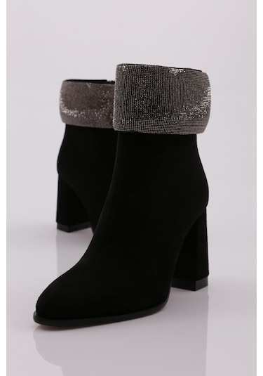 Dgn 9031 Kadin Topuklu Bot 9031-2219-R1680 Siyah