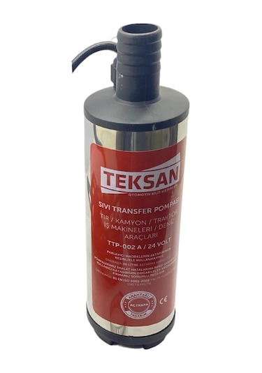 24v Yakıt Aktarma Pompası 30 Lt/dk Büyük Süzgeçli 50 Mm Maxımum 5 Mt Hortum Kullanılmalı