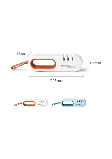 Pazly Ev Mutfak Hızlı Bıçak Ağzı Teker Kalemtıraş Mavi 138g