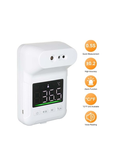 Pazly Wall-mounted Touchless Thermometer And Pulse Oximeter Set - Fast & Accurate Measurement For Family & Personal Care
