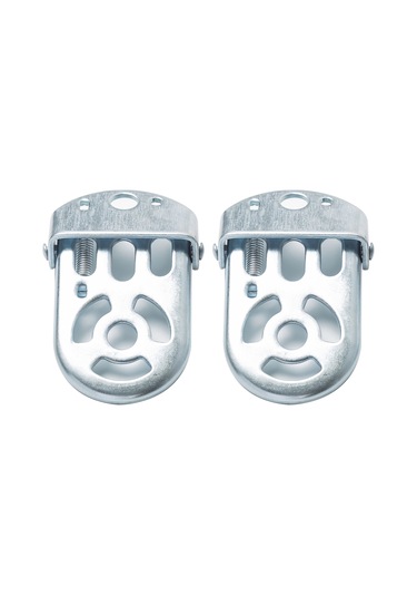 Ximistore9 Çocuk Bisikleti Arka Koltuk Ayak Dinleyici, Sağlam Demir Yapı, Çocuğun Ayaklarını Güvenle Tutar Gümüş