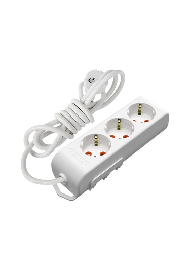 Mutlusan Ri-tech 3'lü Topraklı Grup Priz Çocuk Korumalı 3 M Kablo