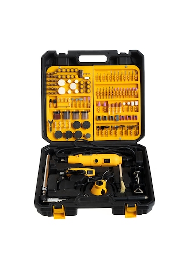 Deko Turkey Dkt462G 462 Parça 500W Devir Ayarlı Çift Adet Gravür Oyma Hobi Seti