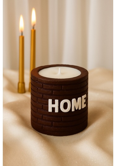 Dekoratif Kokulu Mum Home Kahverengi