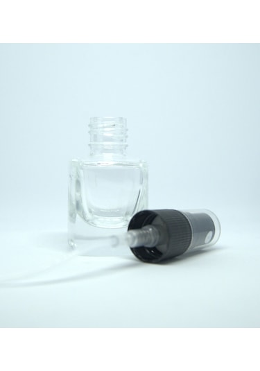 Boş Parfüm ve Kolonya Şişesi 5 ML 3 Adet Boş Cam Siyah Sprey Şişe