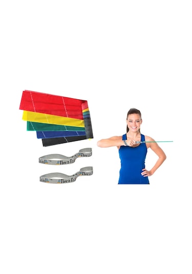 5 x 1.5 Mt Theraband Egzersiz Bandı 2 x Tutma Assist