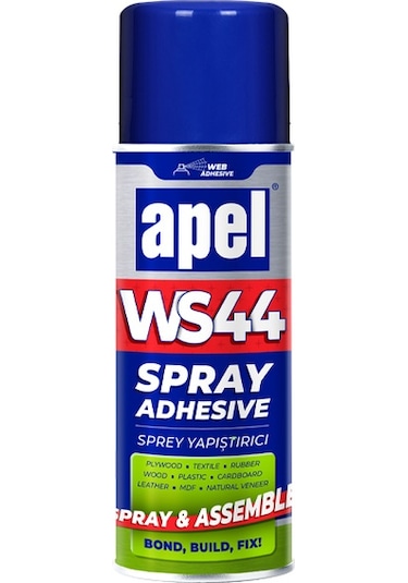 Apel Ws44 Genel Ve Çok Amaçlı Sprey Yapıştırıcı 400 Ml