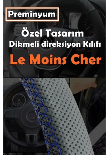 Fiat Egea Oto Direksiyon Kılıfı Mavi Dikiş Estetik Görünüm