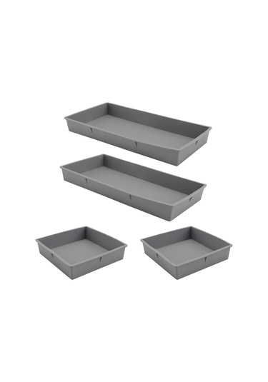 Kolay Pişirme Ve Yemek Hazırlığı İçin Sac Tepsi Bölücüler - Fırın, Mikrodalga Gri