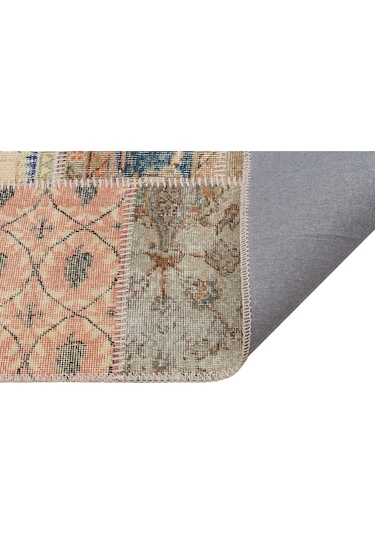 El Yapımı Tığ Işi Patchwork Halı 160x230 Cm - 6295