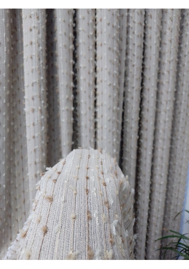 As Perde İthal Püskül Fon Perde 9 Renk Çok Renkli