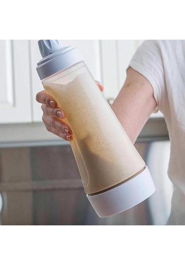 Restoran Pişirme Krepleri, Küçük Kekler, Muffinler, Krepler Ve Daha Fazlası İçin Krep Hamuru Şişesi Savaşçı Mikseri Blender Bilyalı Tel Çırpıcı Beyaz