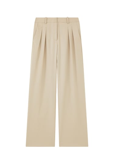 Loulou Studio Modern Kesim Pantolon Bej