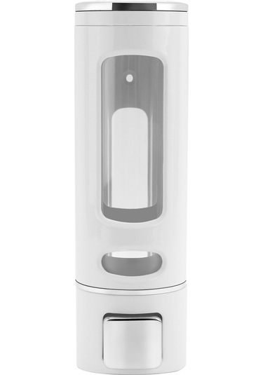 Xurunkeji 400 Ml Duvara Monte Sabunluk, Banyo Mutfak İçin Manuel El Şampuanı Duş Jeli Dağıtıcı Losyon Kabı Beyaz