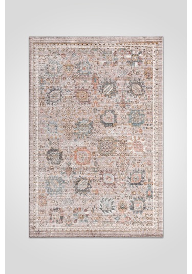 Retrova Halı Koleksiyonu Vintage Eskitme Desenli, 6 Mm İnce Form, Tozumaz Ve Kolay Temizlik Karışık