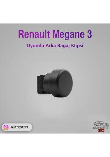 Renault Megane 3 Uyumlu Arka Bagaj Klipsi 2 Adet