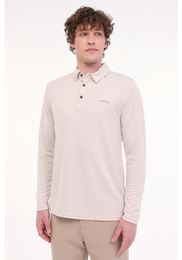 Lumberjack Ml Luke 15ıtl1080 5fx Bej Erkek Uzun Kol T-shirt 000000000101948272 Bej