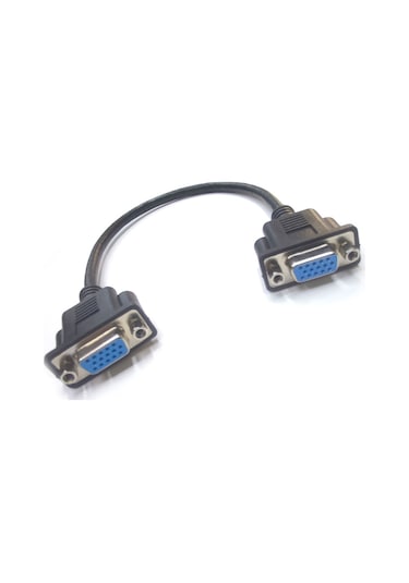 Vga Dişi Dişi Video Görüntü Kablosu 15 Pin Vga Kablo 30 Cm