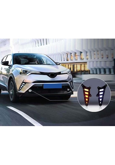 Toyota Uyumlu Chr Sis Lambası Çerçeveli Ledli 2016-2019