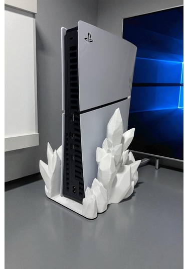 Ps5 Slım Stand Dijital Versiyon Uyumlu Playstation 5 Dikey Stand Ps5 Stand Beyaz