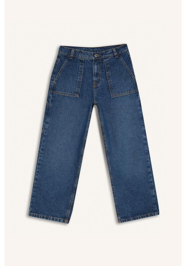 DeFacto Erkek Çocuk Wide Leg Jean Pantolon D3598A825SPNM28