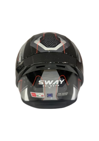 Sway Sw 850 Full Face Kapalı Motosiklet Kaskı Gri - Siyah