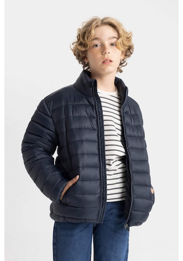 DeFacto Erkek Çocuk Su İtici Yarım Balıkçı Yaka Mont C5465A824AUNV165