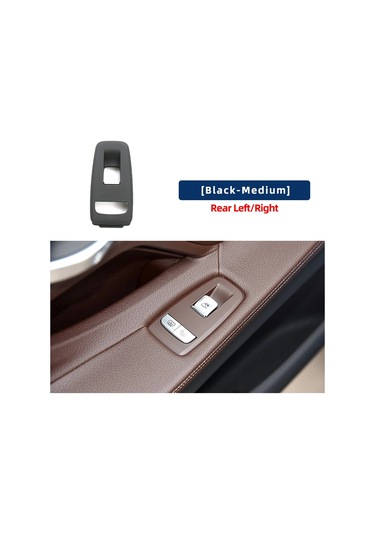 Lhd Çok Renkli Araba Ön Sol Sağ Pencere Kaldırıcı Anahtarı Dış Çerçeve Rear Model A Black 1 Piece Set