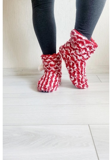 Kadın Kışlık Panduf Kırmızı