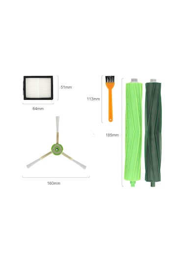 Irobot Roomba I7 Serisi Rulo Fırça, Yan Fırça, Hepa Filtre