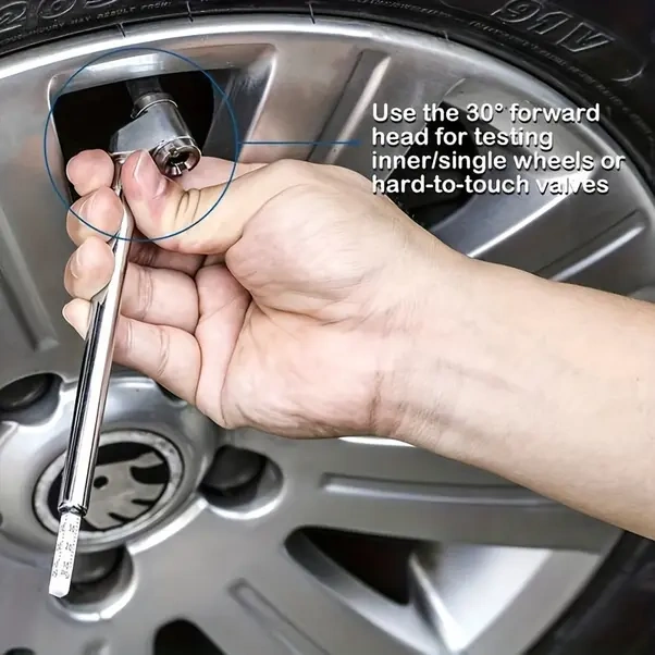 Hightower 1 Adet Hassas Lastik Basınç Göstergesi 10 120 Psı Çift Başlık Kamyon Oto Hava Ölçer