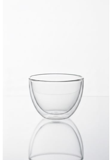 Çift Cidarlı Cam Kase 250 Ml 10 Cm Şeffaf