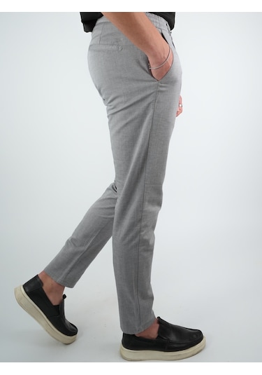 Digital Jeans Erkek Keten Jogger Koyu Gri Pantolon Koyu Gri