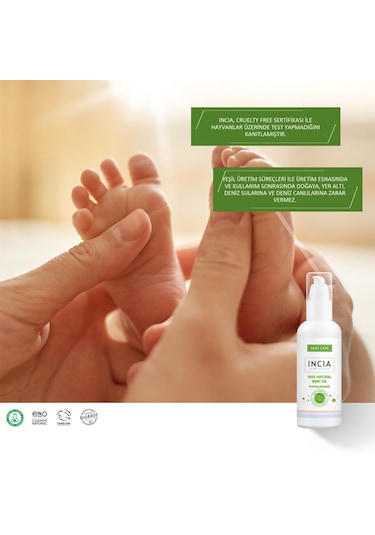 Incıa Doğal Bebek Yağı 110 Ml
