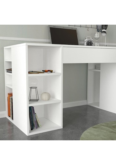 Dekorister Diamond Çalışma Masası Beyaz - 145 Cm
