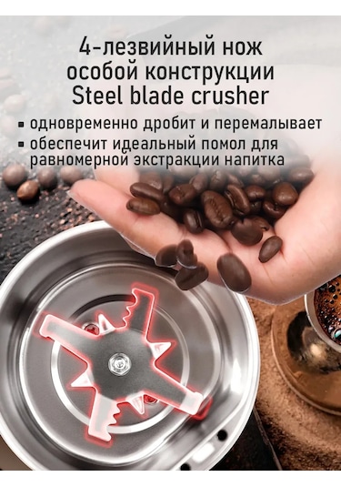 Marta Çekirdek Kahve İçin Elektrikli Kahve Değirmeni, 500w 346388956 Pembe