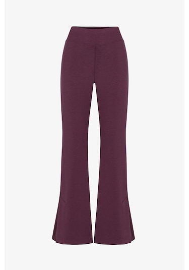Penti Bordo Side Split Modal Flare İspanyol Paça Pantolon