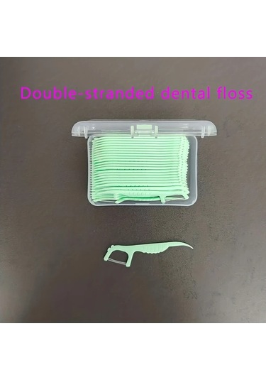 Willowhaven 50 Adet Rastgele Aromalı Diş İpi Çubukları Derin Temizlik Ev Seyahat Ağız Bakımı