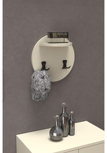 Askılık Duvar Elbise Askılığı Portmanto Üstü Kremm Diğer