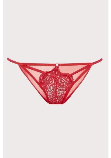 LOYA Kadın Kırmızı Alanis Dantelli Külot Kırmızı
