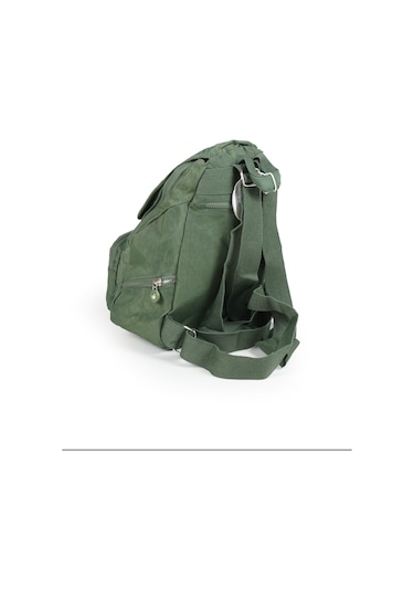 Küçük Boy Krinkıl / Klinkır Su Geçirmez Uzun Askılı Çok Gözlü Günlük Kadın Sırt Çantası Yeşil 12-4g Yeşil