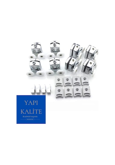 YAPI KALİTE Kırılmaz Duşakabin Tekeri Krom Çift Teker Duşakabin R Krom