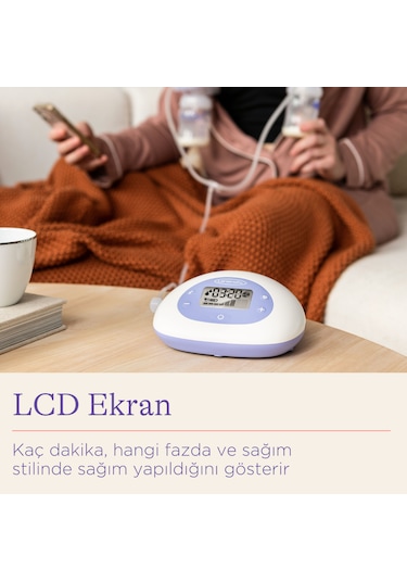 Lansinoh 2'si 1 Arada Çiftli Elektrikli Göğüs Pompası