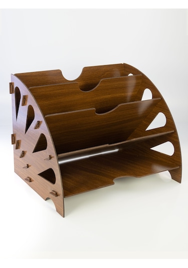 CapellaWoodWorks Masa Üstü Organizer Ceviz