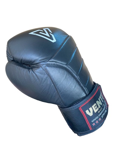 Vento X5 Hakiki Deri Boks Ve Kick Boks Eldiveni Siyah Siyah